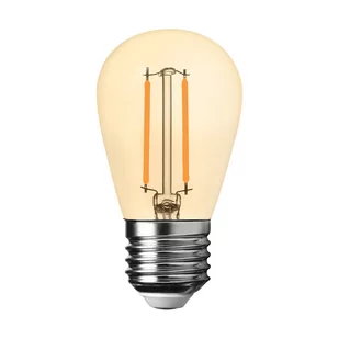 Ledowa żarówka filament E27 1W ST45 bursztynowa 2700K - Żarówki LED - miniaturka - grafika 1