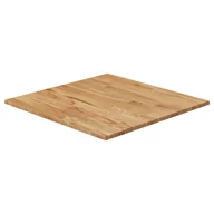 Blaty meblowe i parapety okienne - Kwadratowy blat do stolika, jasnobrązowy, 70x70x1,5 cm, dębowy - miniaturka - grafika 1