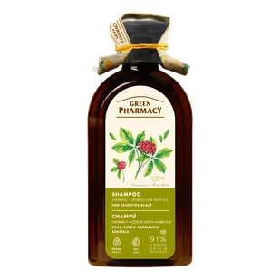 Green Pharmacy Szampon do Wrażliwej Skóry Głowy Żeń-Szeń i Marokański Olej Miętowy 350ml - Szampony do włosów - miniaturka - grafika 1