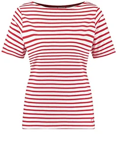 GERRY WEBER Edition Damska koszulka 870122-44009, czerwona/pomarańczowa/ecru/białe prążki, 46, czerwony/pomarańczowy/ecru/biały kółko, 46 - Koszulki i topy damskie - miniaturka - grafika 1