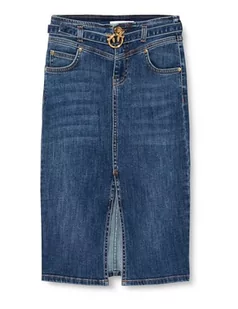Pinko Ringhio Spódnica Denim Stretch Kobiety, Pjb_lavaggio Scuro, 46 - Spódnice - miniaturka - grafika 1