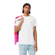 Koszulki męskie - t-shirt uomo lacoste - t-shirt - bianco - miniaturka - grafika 1