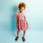 Sukienki i spódniczki dla dziewczynek - Reserved Sukienka Barbie - Różowy - miniaturka - grafika 1