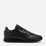 Buty sportowe męskie - Męskie buty sportowe Reebok Classic Leather 100008494 48.5 (14US) 32 cm Czarne (4065419128024) - miniaturka - grafika 1