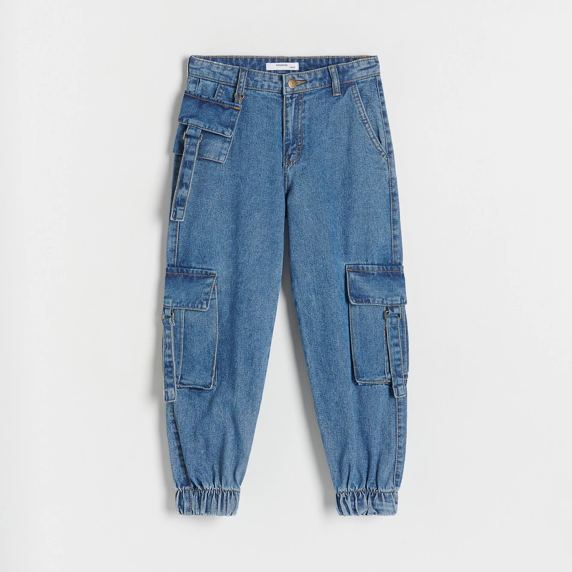 Reserved - Classic denim joggers - Niebieski