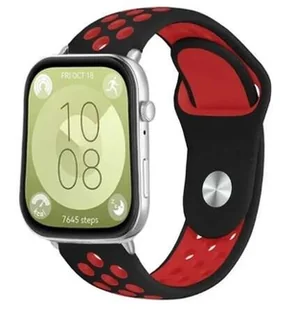 opaska pasek bransoleta DOTSBAND Huawei Watch FIT 3 czerwona - Akcesoria do smartwatchy - miniaturka - grafika 1