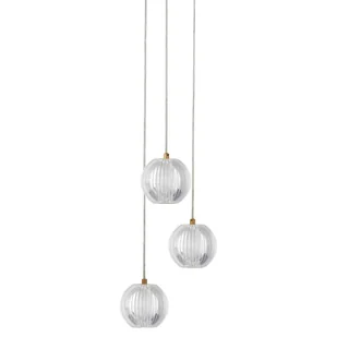 Wisząca lampa kule Brillant LP-3303/3P GD LED 11W 3000-6000K złoty - Lampy sufitowe - miniaturka - grafika 1