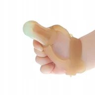 Zabawki sensoryczne - Gryzak Ochraniacz Na Kciuk Dla Dziecka Brązowy - miniaturka - grafika 1