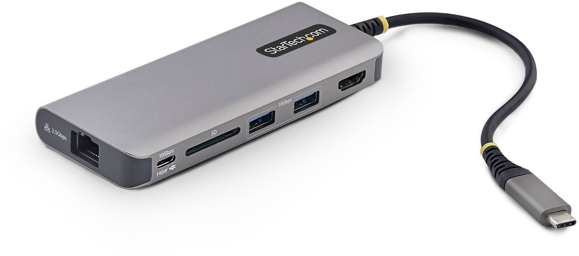Stacja/replikator StarTech Stacja dokująca przewodowa USB 3.2 Gen 2 3.1 Gen 2 Type-C szary 177B-USBC-MULTIPORT