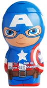 Kosmetyki kąpielowe dla dzieci - Żel pod prysznic i szampon dla dzieci Air Val International Marvel Capitan America Gel y Shampoo 2d 400 ml - miniaturka - grafika 1