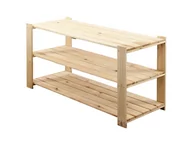 Regały - Maxi Surowy Regał Drewniany 64X120X50 Cm 3 Półki Ażurowe Drewno Sosnowe Naturalny Maxi-2Na+ / Wamar-Sosenka - miniaturka - grafika 1