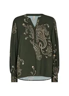 Bluzki damskie - SOYACONCEPT Women's SC-Heidi 1 damska bluzka Shirt, 7842 Forest Green Combi, rozmiar M - miniaturka - grafika 1