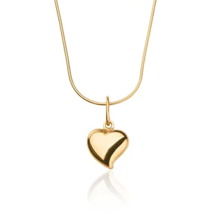 Serduszko - Naszyjnik Srebro 925, Złoto 24K - Naszyjniki - miniaturka - grafika 1
