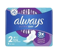 Podpaski - Always Ultra Day podpaski higieniczne ze skrzydełkami 2 Long 8 sztuk - miniaturka - grafika 1