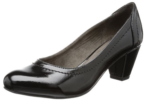 Softline Sota-2-1 8-22460-21 018 czółenka damskie, czarny - Czarny Black Patent 018-36 EU Weit