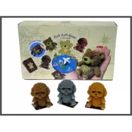 Figurki dla dzieci - Pies gumowy z groszkiem 8 cm HIPO A186-DB - miniaturka - grafika 1