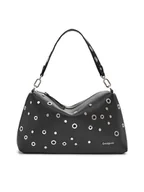 Torebki damskie - Desigual Torebka 25SAXP96 Czarny - miniaturka - grafika 1