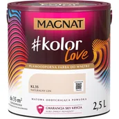 Farby wewnętrzne - Farba #Kolor Love KL35 naturalny len 2,5 l Magnat - miniaturka - grafika 1