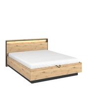 Łóżka - QUANT Łóżko z pojemnikiem i oświetleniem 160x200 QS-02 - miniaturka - grafika 1