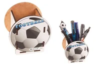 Przyborniki na biurko - Przybornik organizer na biurko Piłka - miniaturka - grafika 1