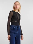 Body - Pieces Body 17141142 Czarny Slim Fit - miniaturka - grafika 1