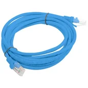 Kable komputerowe i do monitorów - Impakt PATCHCORD KAT5E 3M NIEBIESKI LANBERG (PCU5-10CC-0300-B) - miniaturka - grafika 1