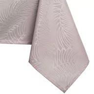 Obrusy i serwetki - Obrus Gaia Pudrowy róż Tłoczony Roślinny 120x200 owal AmeliaHome - TCLOTH/AH/GAIA/HMD/POWDERPINK/O120X200 - miniaturka - grafika 1