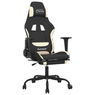 Fotel gamingowy Comfort Plus - czarny/kremowy, 66x - Fotele gamingowe - miniaturka - grafika 1