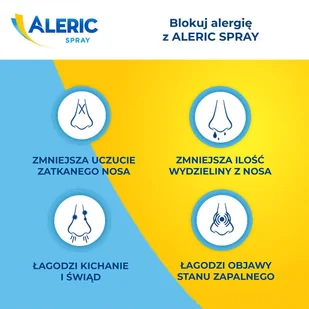 USP ZDROWIE Aleric Spray aerozol do nosa x 60 dawek 10 g |  OD 199 PLN! - Leki na alergię - miniaturka - grafika 2