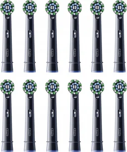 Oral-B Końcówki Cross Action 12 szt. - Głębokie Czyszczenie, Czarne - Końcówki do szczoteczek elektrycznych - miniaturka - grafika 1