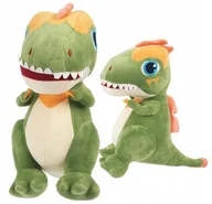 Maskotki i pluszaki - Pluszowy Zielony Dinozaur T-Rex Uśmiechnięty Dla Dzieci Przytulak 31Cm - miniaturka - grafika 1