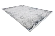 Dywany - Dywan REBEC nowoczesny frędzle 51172A - dwa poziomy runa krem / granat niebieski 280x370 cm - miniaturka - grafika 1