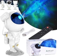 Zabawki kreatywne - Jokomisiada Projektor GWIAZD Lampka nocna Astronauta zdalnie sterowana na pilot ZA5074 - miniaturka - grafika 1
