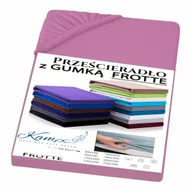 Prześcieradła - PRZEŚCIERADŁO Z GUMKĄ FROTTA RÓŻ 90x200 - miniaturka - grafika 1