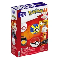 Klocki - MEGA Pokemon, Drużyna typu ognistego, klocki, 105 elementów - miniaturka - grafika 1
