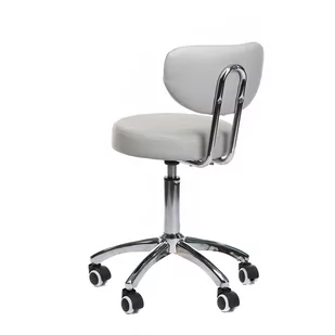 Taboret kosmetyczny BT-229 szary - Krzesła i taborety kosmetyczne - miniaturka - grafika 4