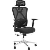 Fotele i krzesła biurowe - ErgoMaster Fotel GAMVIS XL Czarny - miniaturka - grafika 1
