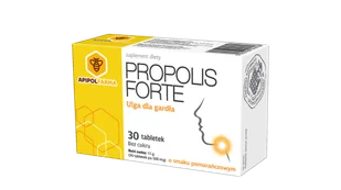 Propolis Forte, suplement diety, smak pomarańczowy, 30 tabletek do ssania  3623221 - Przeziębienie i grypa - miniaturka - grafika 1