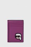Etui na dokumenty i karty - Karl Lagerfeld etui na karty kolor różowy - miniaturka - grafika 1