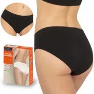Majtki damskie - Figi Gatta Bikini Queenie bezszwowe, czarne, L - miniaturka - grafika 1