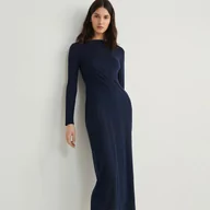 Sukienki - Reserved - Dwuwarstwowa sukienka z lyocellu - Niebieski - miniaturka - grafika 1
