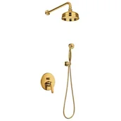 Baterie podtynkowe - Omnires ART DECO SYS AD27 ZŁ ZŁOTO system prysznicowy podtynkowy - miniaturka - grafika 1