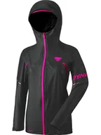 Kurtki i kamizelki sportowe damskie - DYNAFIT Kurtka funkcyjna "ULTRA 3L" w kolorze czarno-różowym - miniaturka - grafika 1