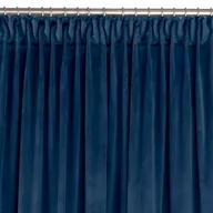 Zasłony - Zasłona VILA kolor indygo styl klasyczny taśma smok transparentna 10 cm velvet 135x245 homede - CURT/HOM/VILA/VELVET/PLEAT/D/100 - miniaturka - grafika 1