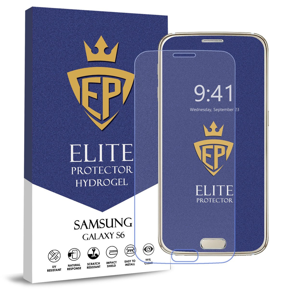 FOLIA 5D CAŁY EKRAN NA TELEFON DO SAMSUNG GALAXY S6 HYDROŻELOWA ORYGINAŁ