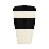 Kubki termiczne - Kubek na wynos Ecoffee Cup Solid Colours Black Nature 400ml - Biały - miniaturka - grafika 1