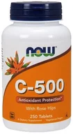 Witaminy i minerały - Now Foods Vitamin C-500 with Rose Hips 250 tabl - miniaturka - grafika 1