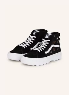 Trampki damskie - Vans SK8HI Reissue VZA0 brązowo-czarny - grafika 1