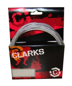 Clarks Zestaw hamulcowy CLARK'S PRE LUBE CARBON Mtb pancerz srebrny karbon (DWZ) A-CLA-7136 - Hamulce rowerowe - miniaturka - grafika 1