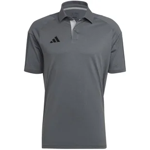 Koszulka męska adidas Tiro 23 Competition Polo szara HU1344-L - Koszulki męskie - miniaturka - grafika 1
